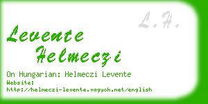 levente helmeczi business card